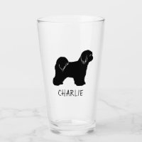 Tibetan Terrier Dog Silhouette Tibbie Personalised