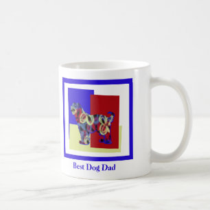 Tibetan Terrier Dog Silhouette TRBY Father’s Day  Coffee Mug