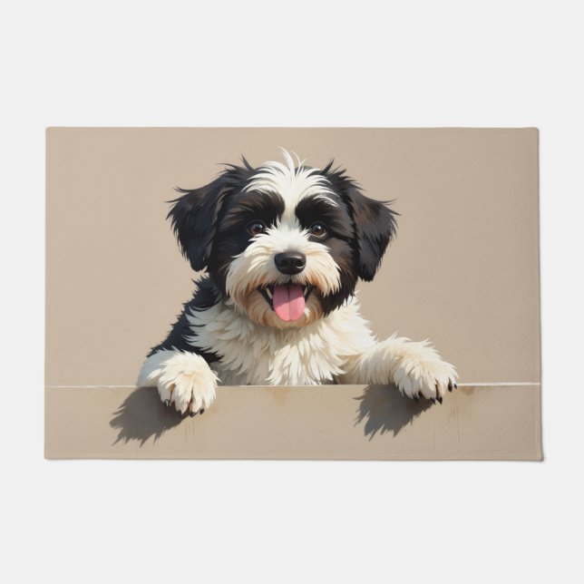 Tibetan Terrier Doormat Art (Front)