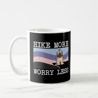 Tibetan Terrier Hike More Worry Less Graphic Hikin Coffee Mug