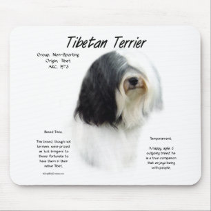 Tibetan Terrier History; I Love Tibetan Terriers; Mouse Mat