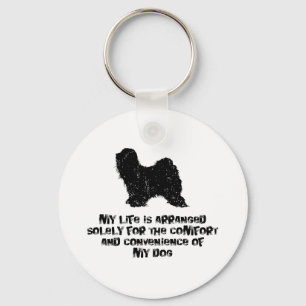 Tibetan Terrier Key Ring