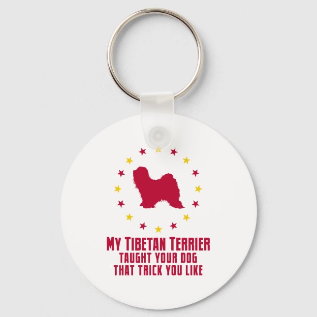 Tibetan Terrier Key Ring (Front)