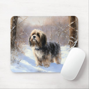 Tibetan Terrier Let It Snow Christmas  Mouse Mat