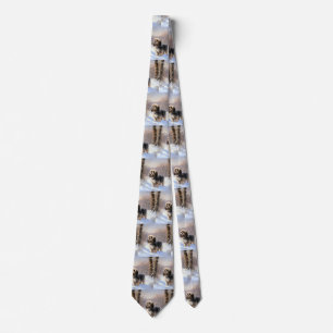 Tibetan Terrier Let It Snow Christmas  Tie