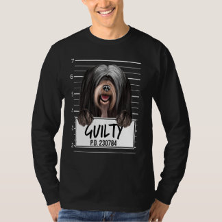 Tibetan Terrier Mugshot Guilty Dog T-Shirt