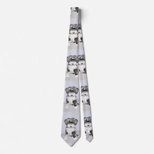 Tibetan Terrier Painting - Cute Original Dog Art Tie