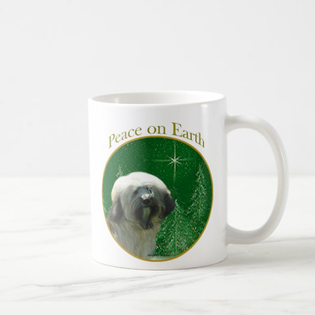 Tibetan Terrier Peace Coffee Mug (Right)