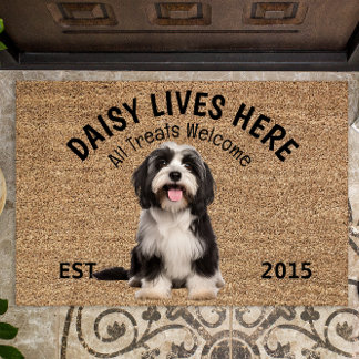 Tibetan Terrier Personalised Dog Lover Doormat