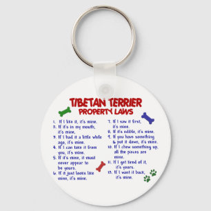 TIBETAN TERRIER Property Laws 2 Key Ring