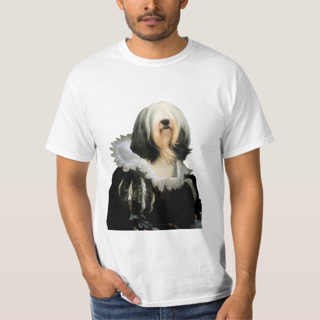 Tibetan Terrier T-Shirt Nobility Dogs Gift (Front)