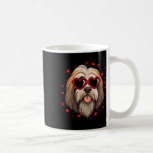 Tibetan Terrier Valentine Heart Cute Dog Lovers Coffee Mug