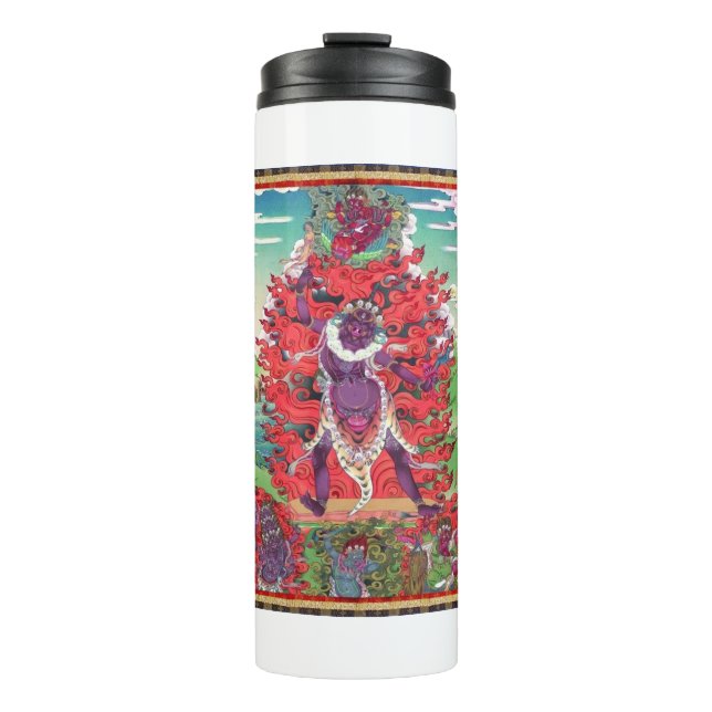 Tibetan Thangka Ekajati Art Thermal Tumbler (Front)