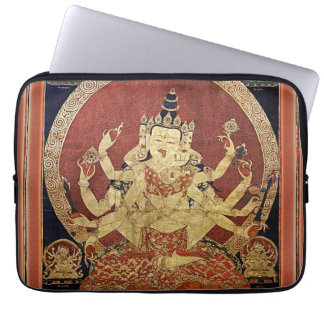 Tibetan Thangka of Guhyasamaja Akshobhyavajra Laptop Sleeve