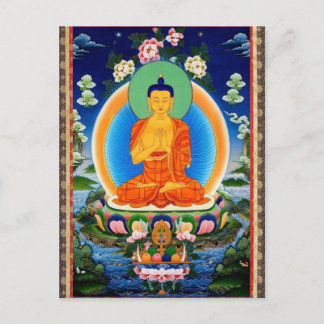 Tibetan Thangka Prabhutaratna Buddha Postcard
