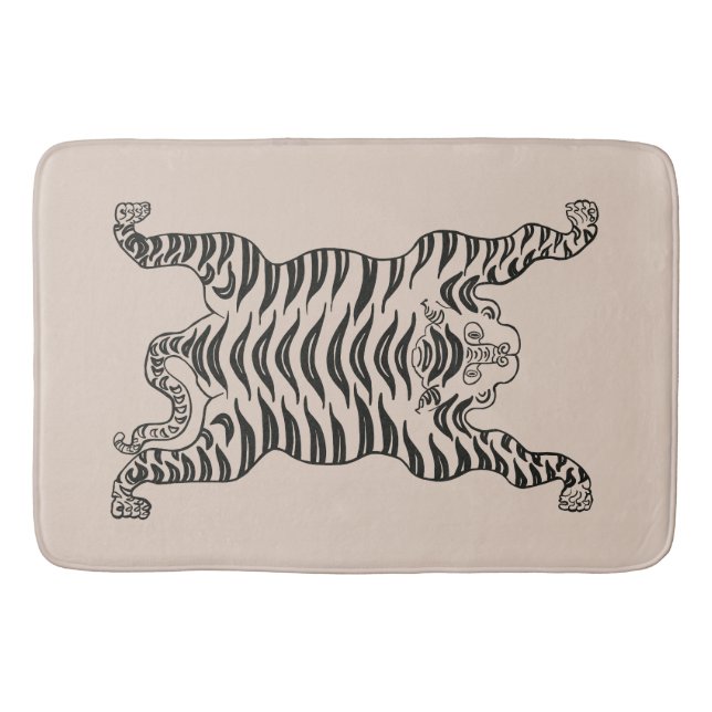 tibetan tiger bath mat (Front)