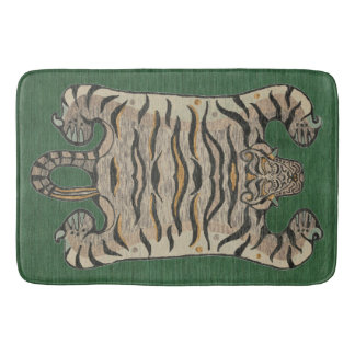 Tibetan Tiger Bath Mat Green