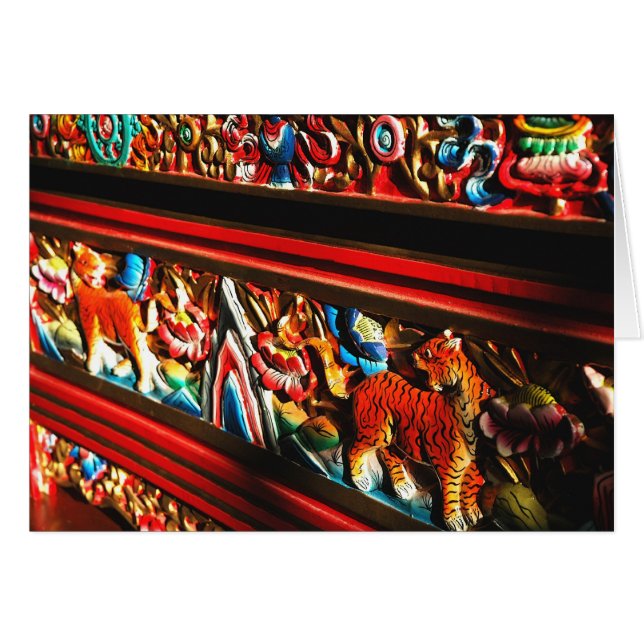 Tibetan Tiger Box Meditation Card (Front Horizontal)