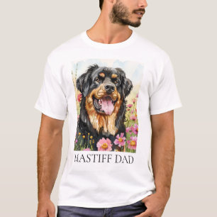 Tibetian Mastiff Dad Watercolor Shirt