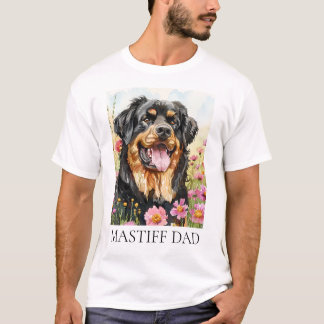 Tibetian Mastiff Dad Watercolor Shirt
