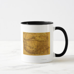 TibetPanoramic MapTibet 2 Mug