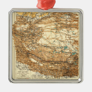 TibetPanoramic MapTibet Metal Tree Decoration