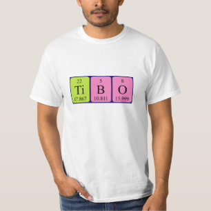 Tibo periodic table name shirt