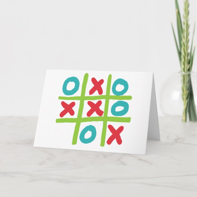 Tic-tac-toe Card (Front)