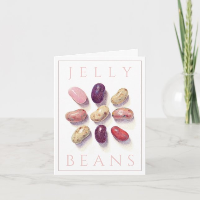 TIC TAC TOE JELLY BEANS Note Card (Front)