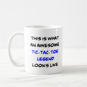 tic tac toe legend, awesome coffee mug