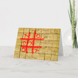 Tic Tac Toe Self-Isolation Card