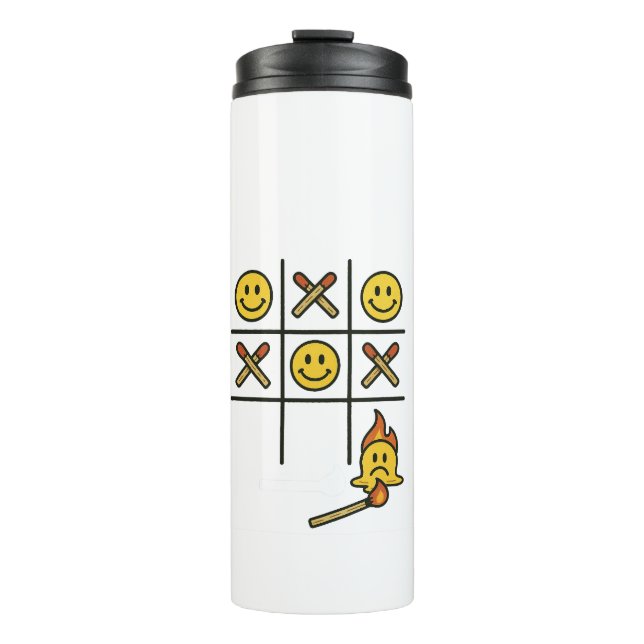 Tic Tac Toe  Thermal Tumbler (Front)