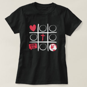 Tic Tac Toe White Font T-Shirt