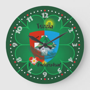 Ticino Schweiz Suisse Svizzera Svizra Uhr Large Clock