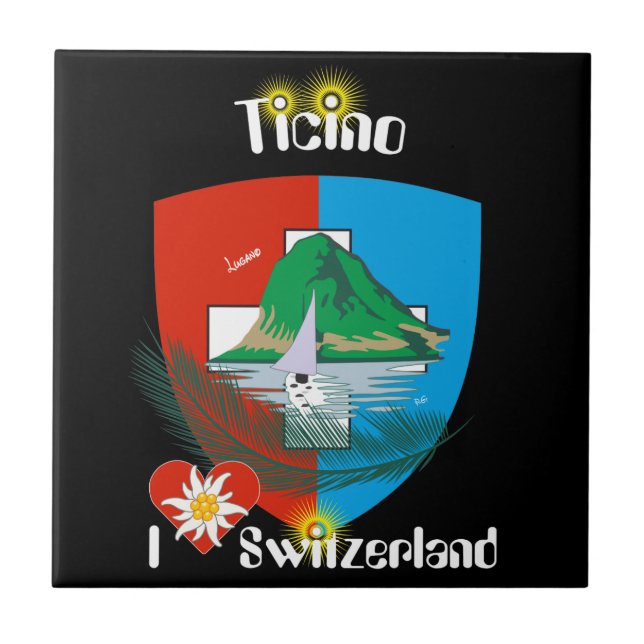 Ticino Svizzera v Ticino Switzerland Tile (Front)
