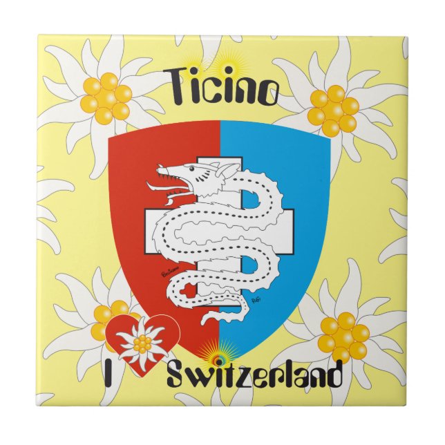 Ticino Svizzera v Ticino Switzerland Tile (Front)