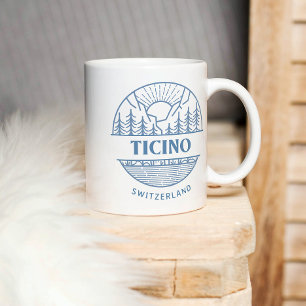 Ticino, Switzerland   Minimalistic Landscape Mug