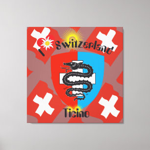 Ticino Switzerland Suisse Svizzera Svizra Canvas Print