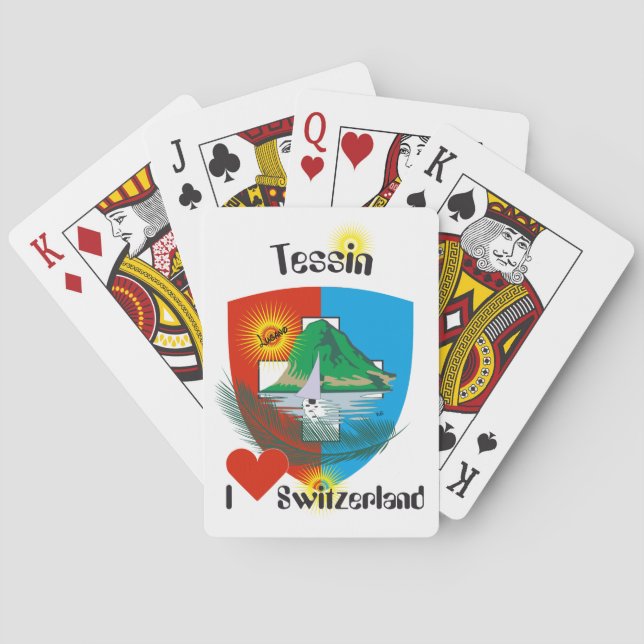 Ticino - Switzerland - Svizzera Playing Cards (Back)