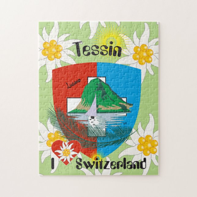 Ticino - Switzerland - Svizzera Puzzles (Vertical)