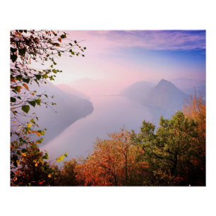 Ticino, Switzerland: View from Monte Bre Poster