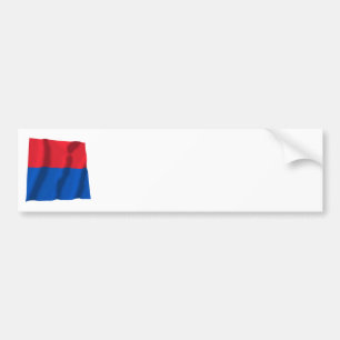 Ticino Waving Flag Bumper Sticker