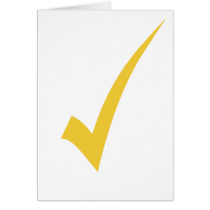 Tick Check Symbol Sign Mark Greeting Card