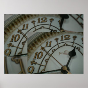 Tick Tock Clock display Poster