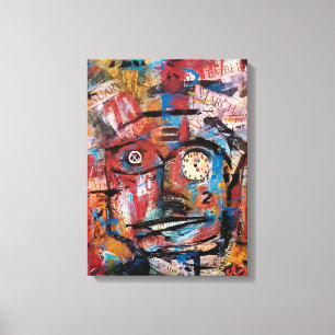 "Tick Tock" Stretched Canvas Print