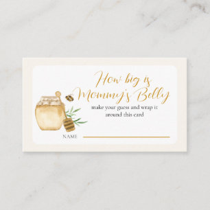 Ticket Bee Themed Baby Shower Game Enclosure Card