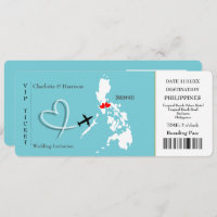 Ticket Boarding Pass Wedding  Philippines Photo