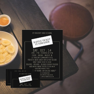 Ticket Design, Raffle Ticket Fundraiser Event Flyer