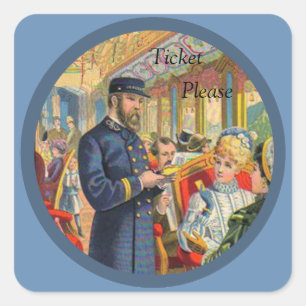 Ticket Please Train Stickers