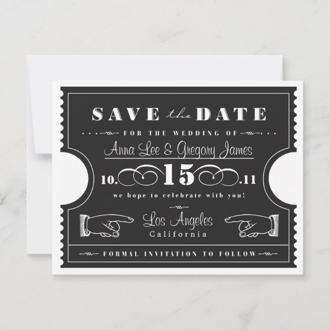 Ticket Save the Date (Front)